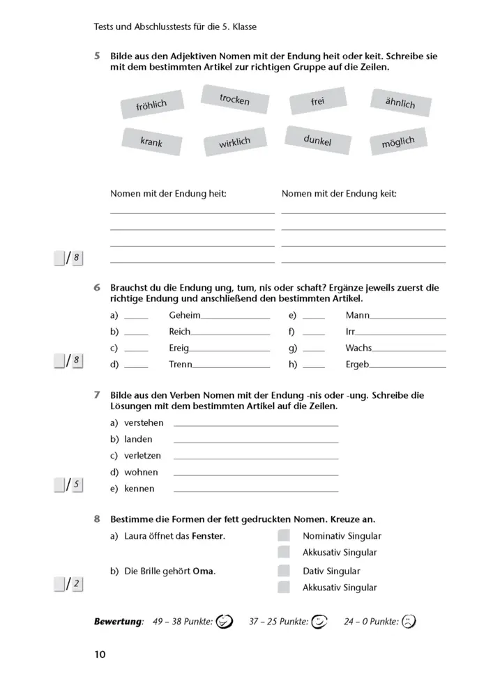 Bild: 9783129303627 | Fit in Test und Klassenarbeit - Deutsch 5./6. Klasse Gymnasium | Süß