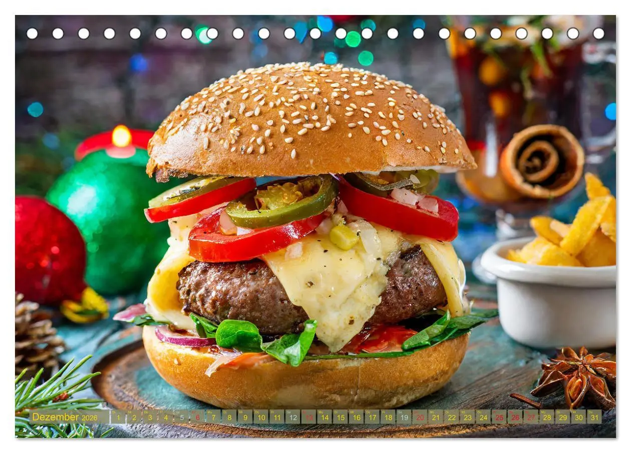 Bild: 9783457473627 | Unsere Burger Deluxe (Tischkalender 2026 DIN A5 quer), CALVENDO...