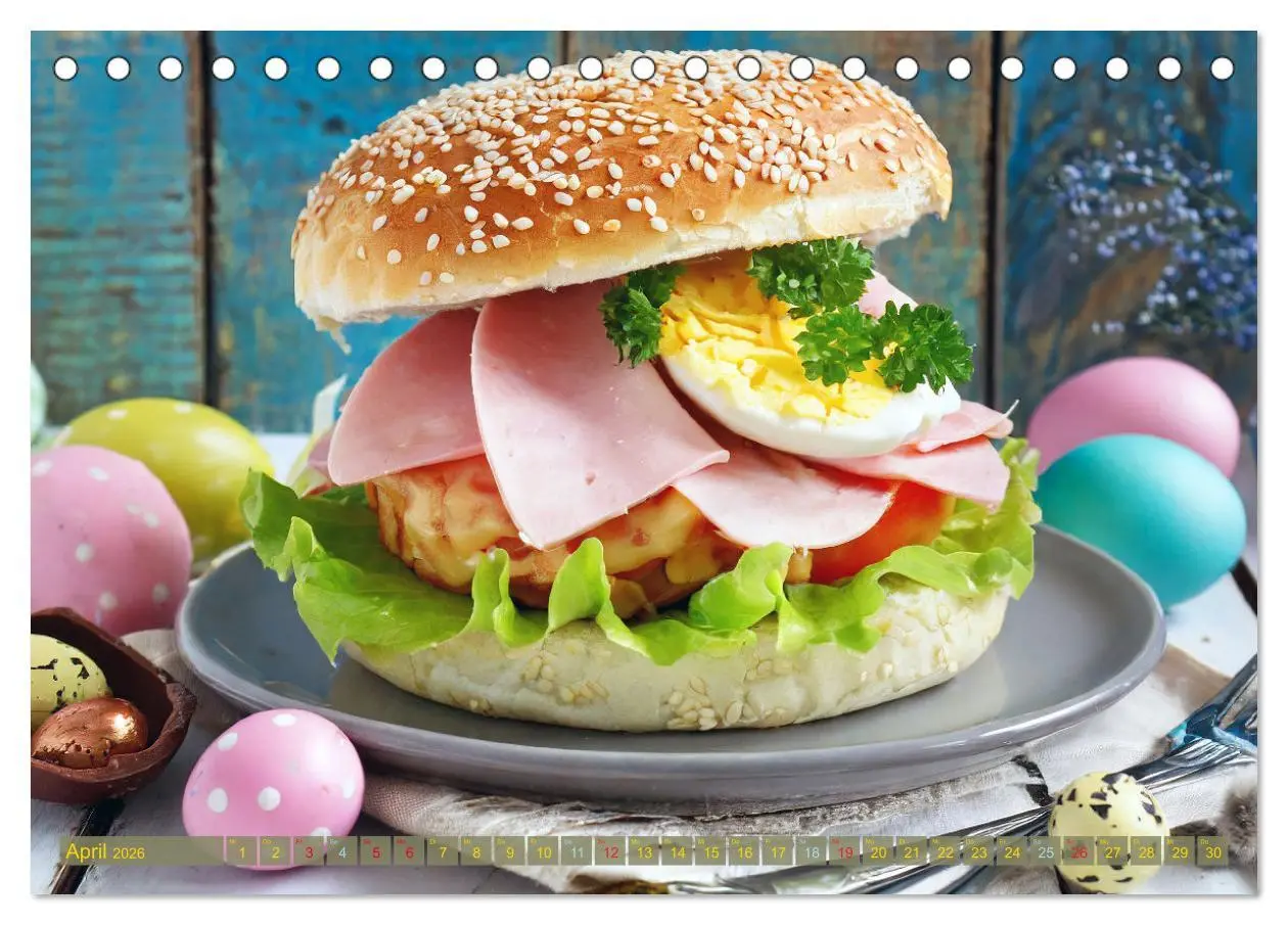 Bild: 9783457473627 | Unsere Burger Deluxe (Tischkalender 2026 DIN A5 quer), CALVENDO...