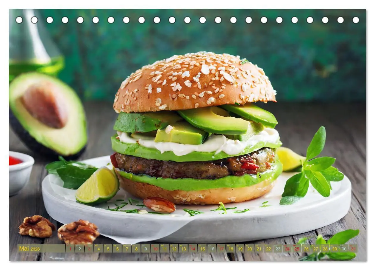 Bild: 9783457473627 | Unsere Burger Deluxe (Tischkalender 2026 DIN A5 quer), CALVENDO...