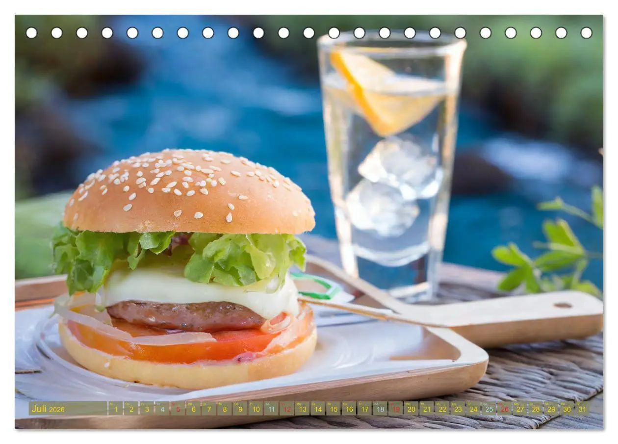 Bild: 9783457473627 | Unsere Burger Deluxe (Tischkalender 2026 DIN A5 quer), CALVENDO...