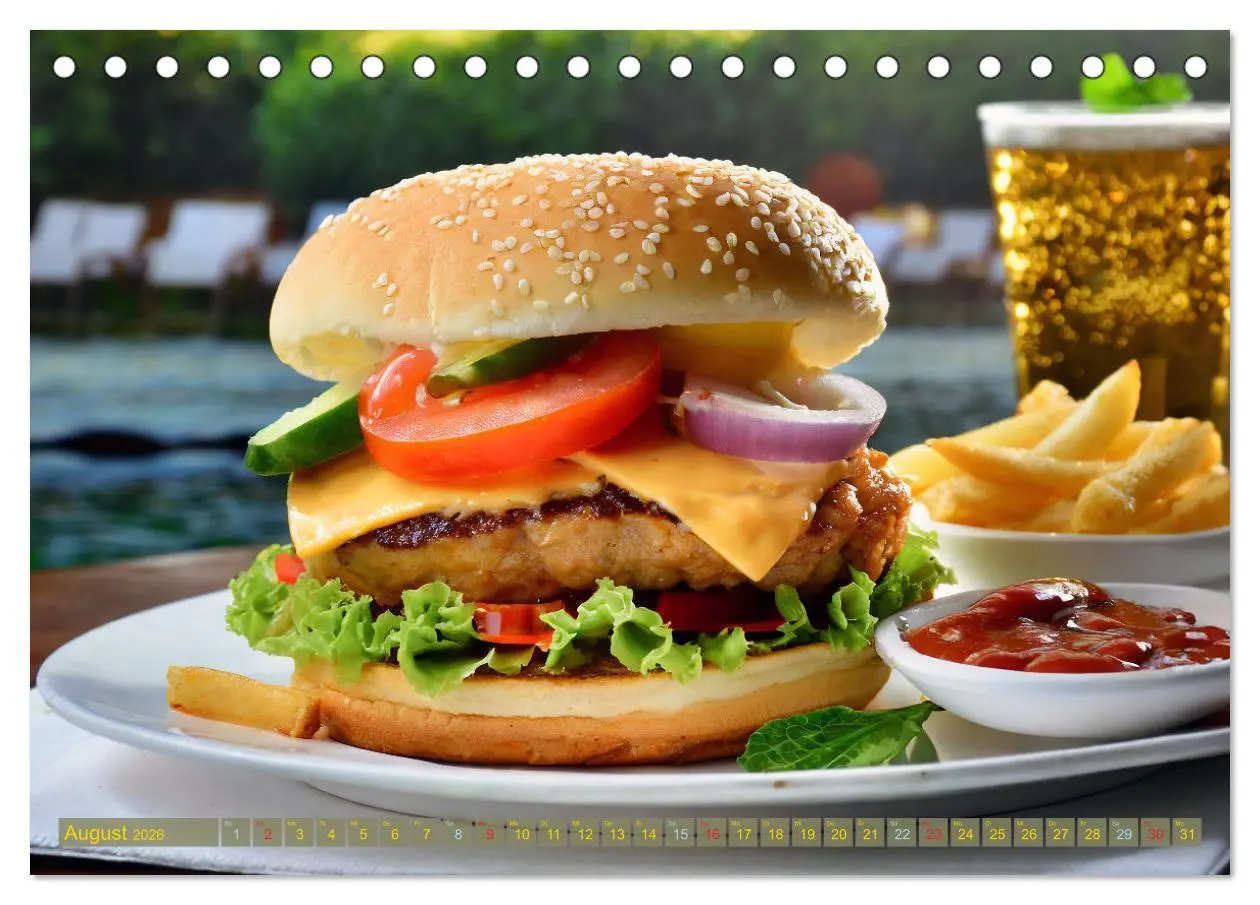 Bild: 9783457473627 | Unsere Burger Deluxe (Tischkalender 2026 DIN A5 quer), CALVENDO...