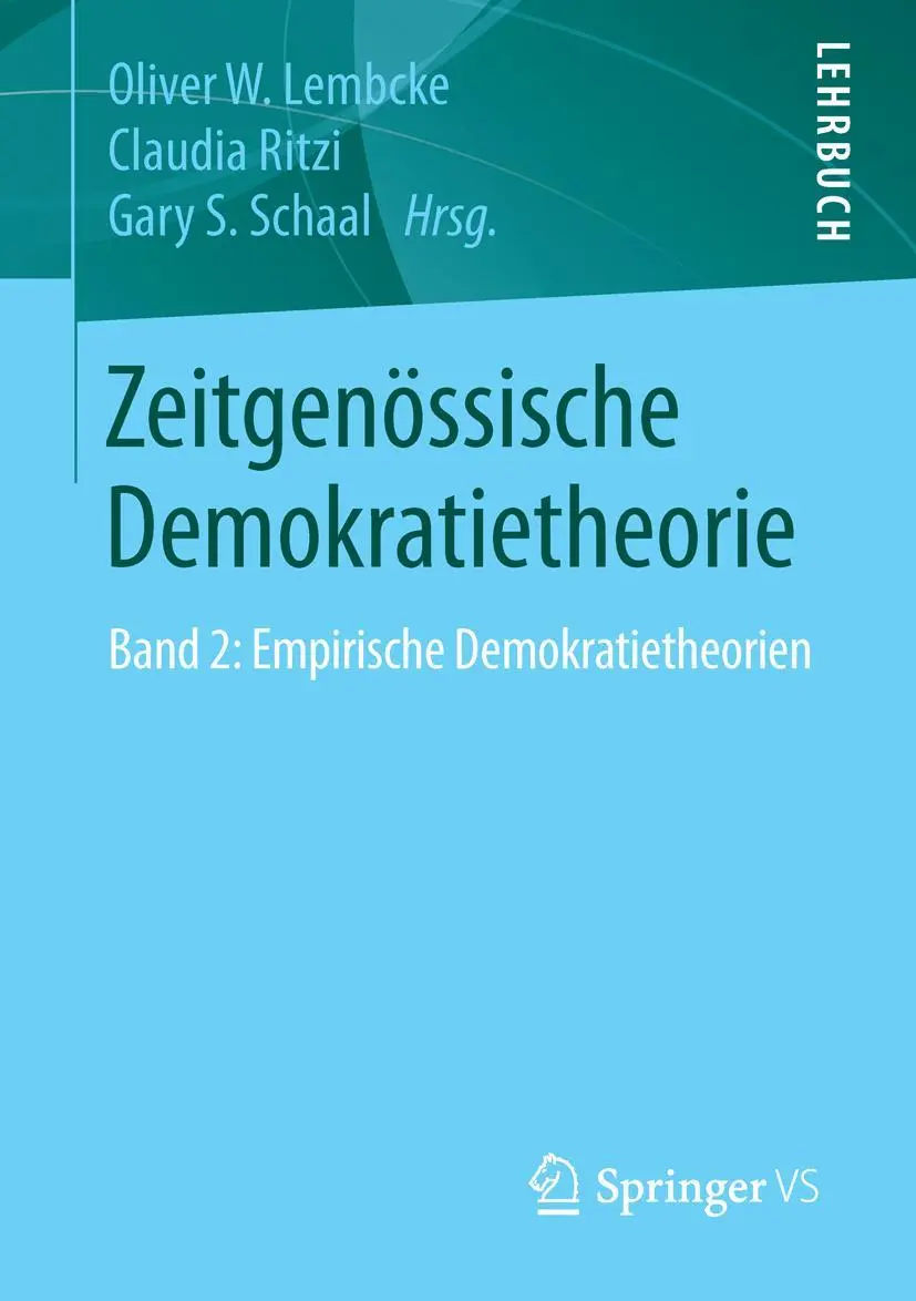 Cover: 9783658063627 | Zeitgenössische Demokratietheorie | Oliver W. Lembcke (u. a.) | Buch