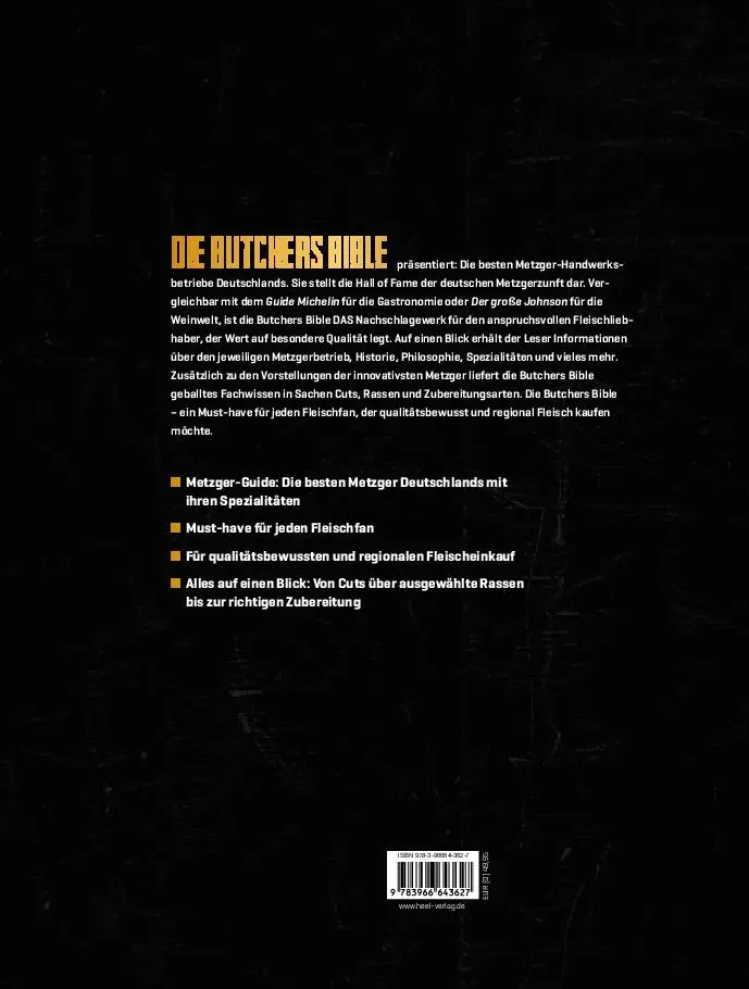 Rückseite: 9783966643627 | Butchers Bible | Ralf Mechlinski (u. a.) | Buch | 260 S. | Deutsch