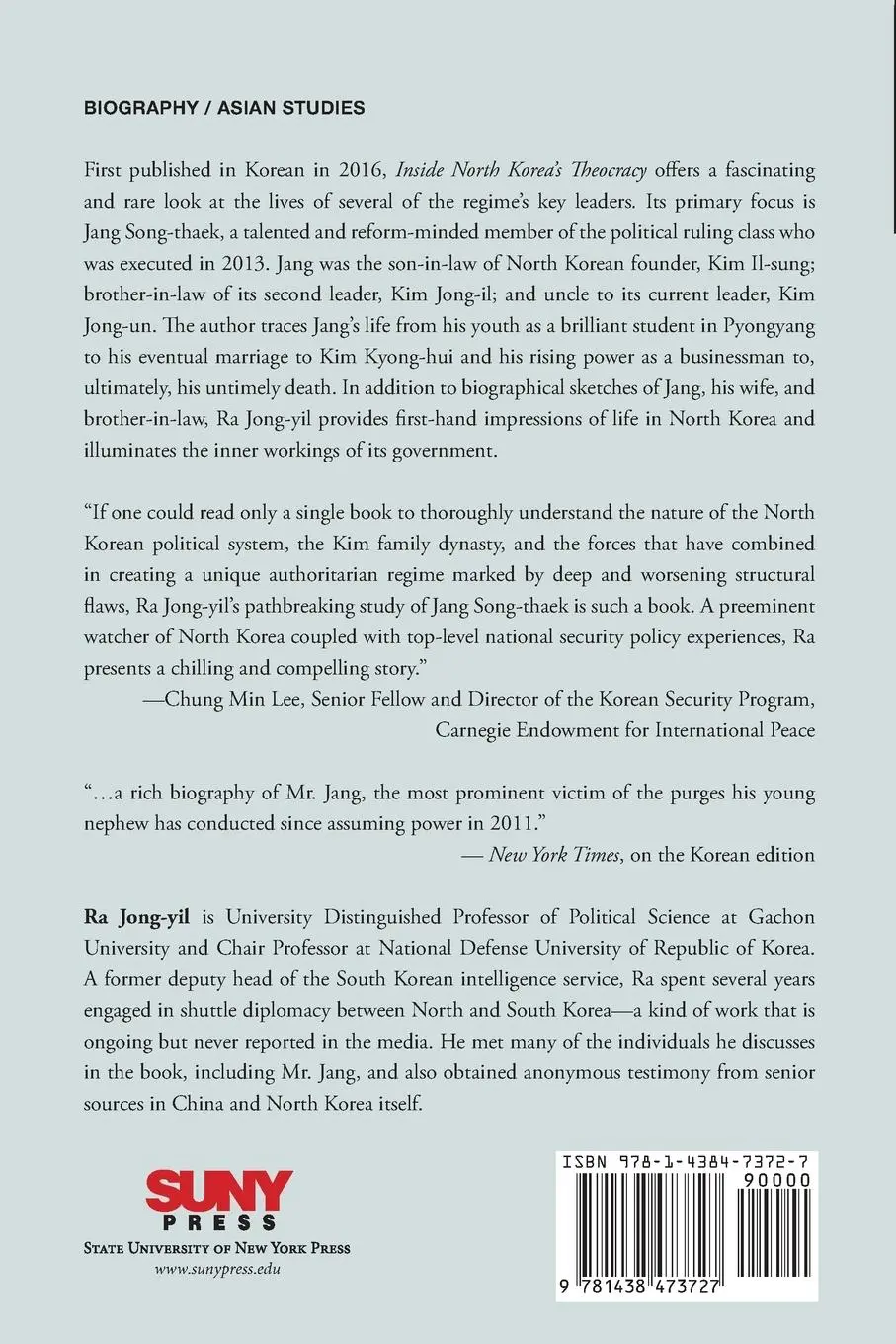 Rückseite: 9781438473727 | Inside North Korea's Theocracy | Ra Jong-Yil | Taschenbuch | Englisch