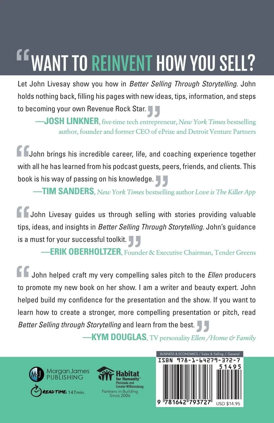 Rückseite: 9781642793727 | Better Selling Through Storytelling | John Livesay | Taschenbuch