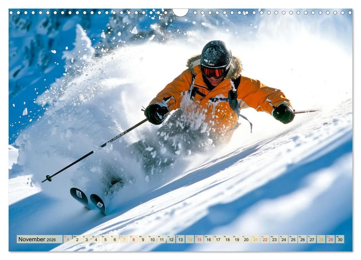 Bild: 9783457463727 | Skifahren - tolle Momente (Wandkalender 2026 DIN A3 quer), CALVENDO...
