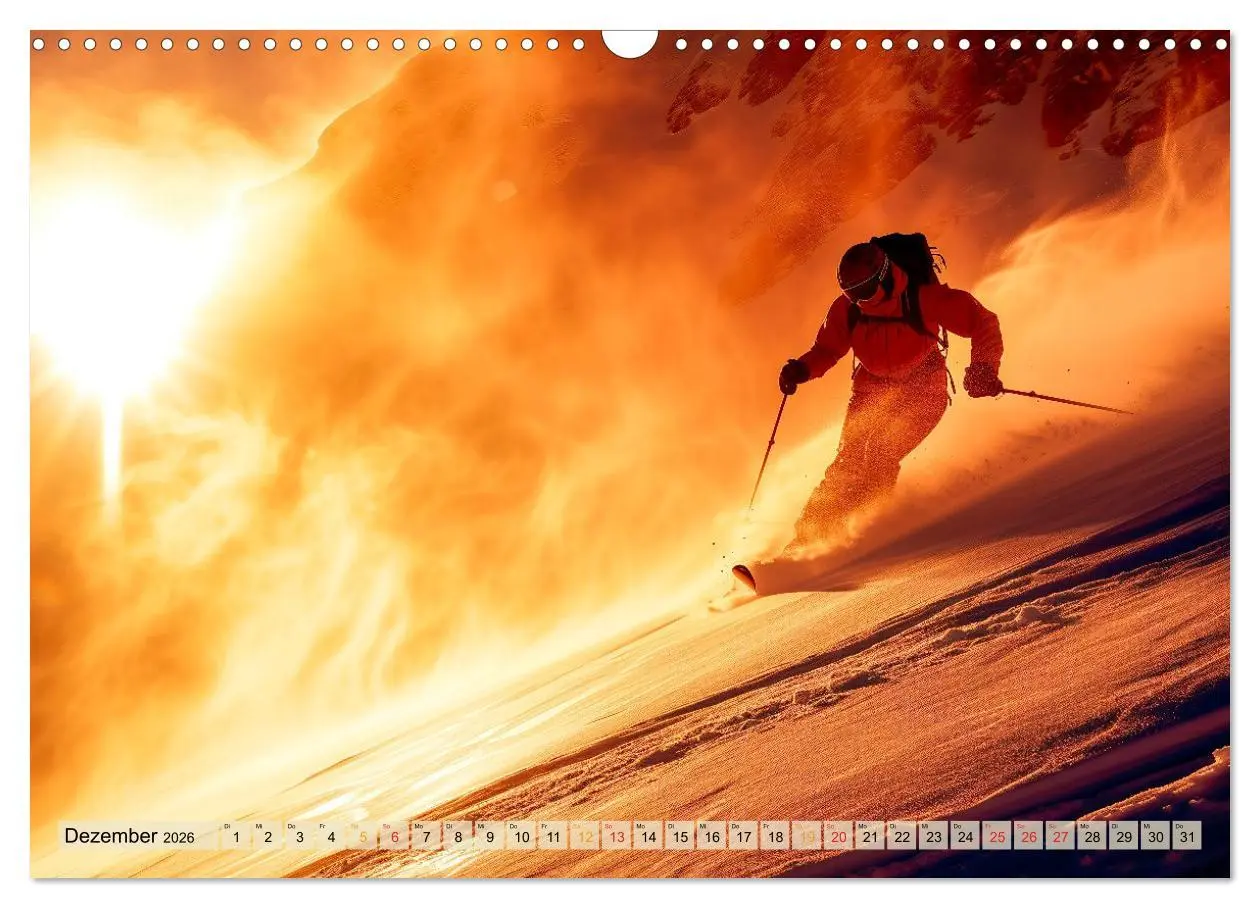 Bild: 9783457463727 | Skifahren - tolle Momente (Wandkalender 2026 DIN A3 quer), CALVENDO...