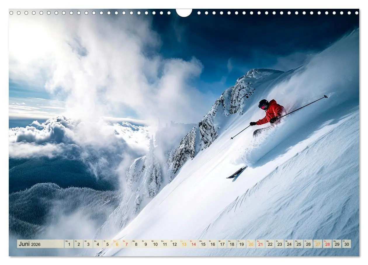 Bild: 9783457463727 | Skifahren - tolle Momente (Wandkalender 2026 DIN A3 quer), CALVENDO...