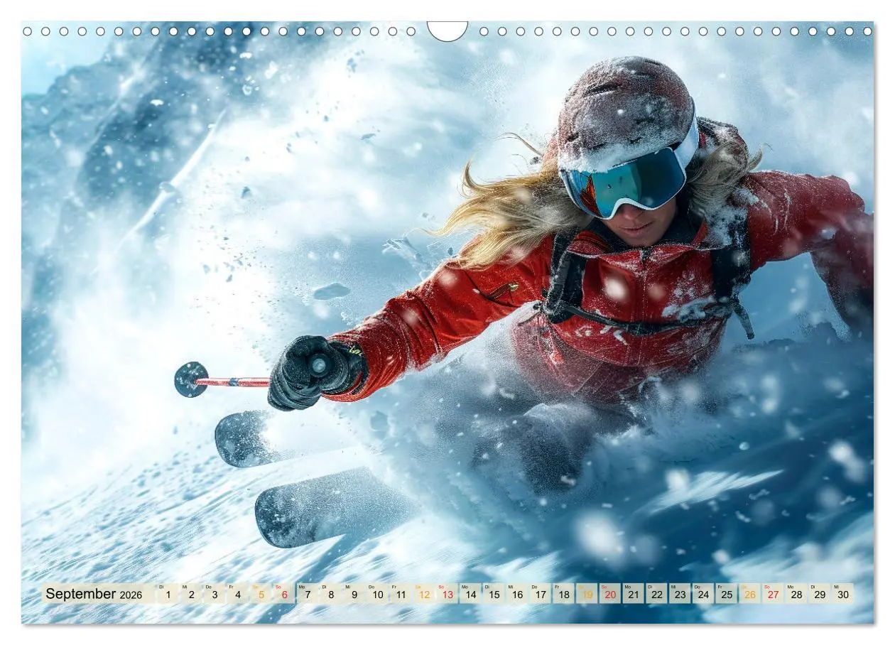 Bild: 9783457463727 | Skifahren - tolle Momente (Wandkalender 2026 DIN A3 quer), CALVENDO...