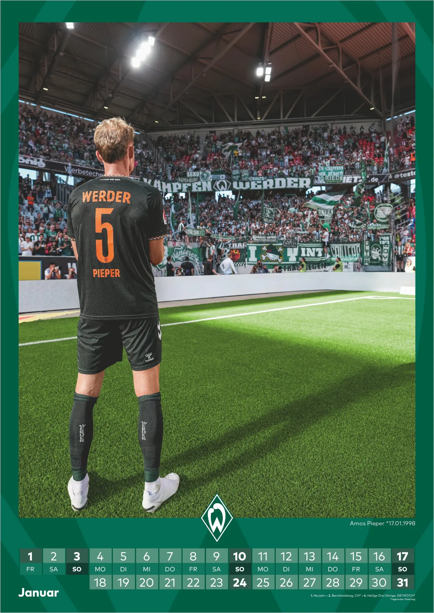Bild: 4069095013827 | Werder Bremen 2027 | Neumann Verlage GmbH &amp; Co KG | Kalender | 14 S.
