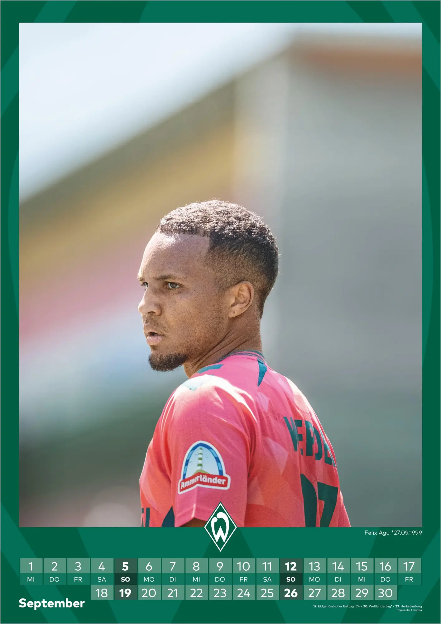 Bild: 4069095013827 | Werder Bremen 2027 | Neumann Verlage GmbH &amp; Co KG | Kalender | 14 S.