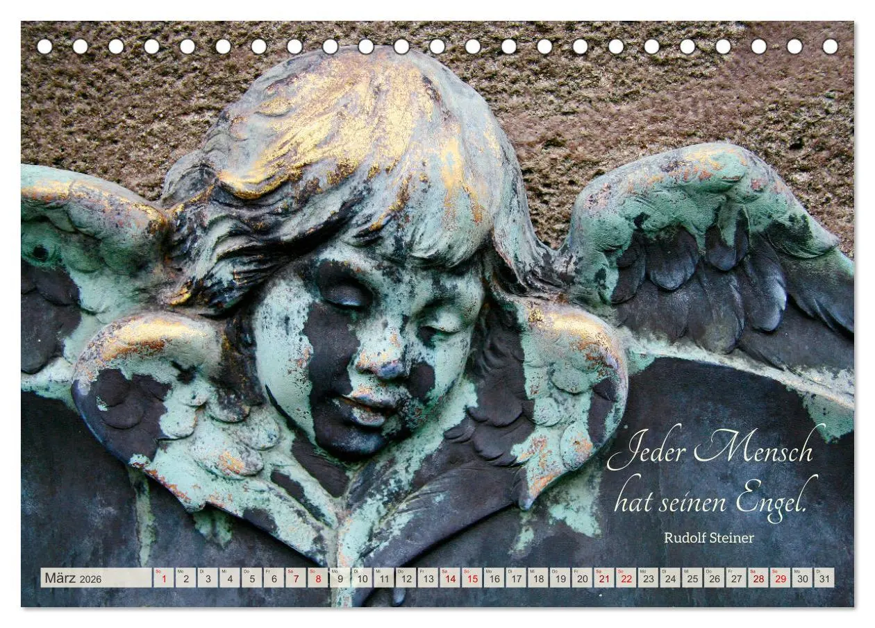 Bild: 9783457453827 | Geborgen unter Engelsflügeln (Tischkalender 2026 DIN A5 quer),...