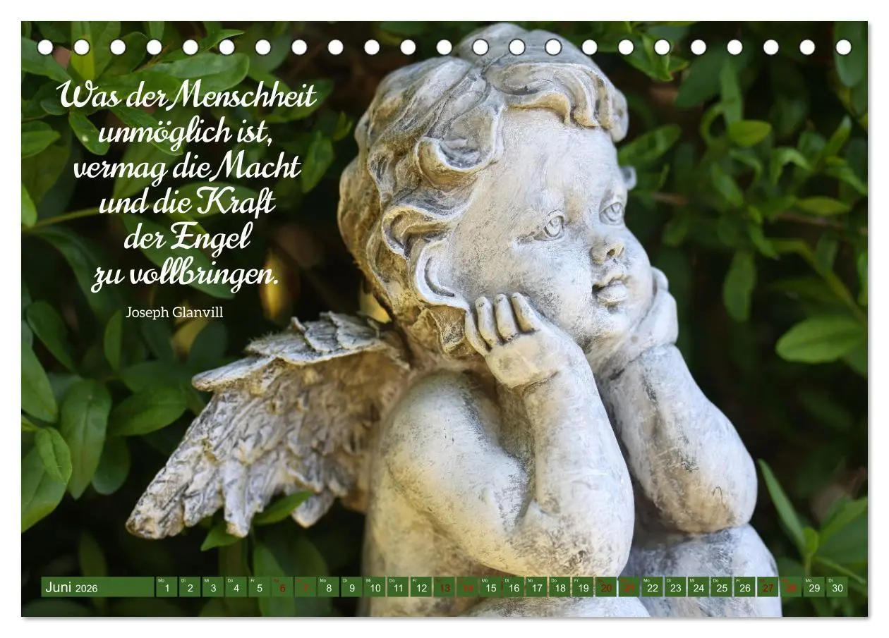Bild: 9783457453827 | Geborgen unter Engelsflügeln (Tischkalender 2026 DIN A5 quer),...