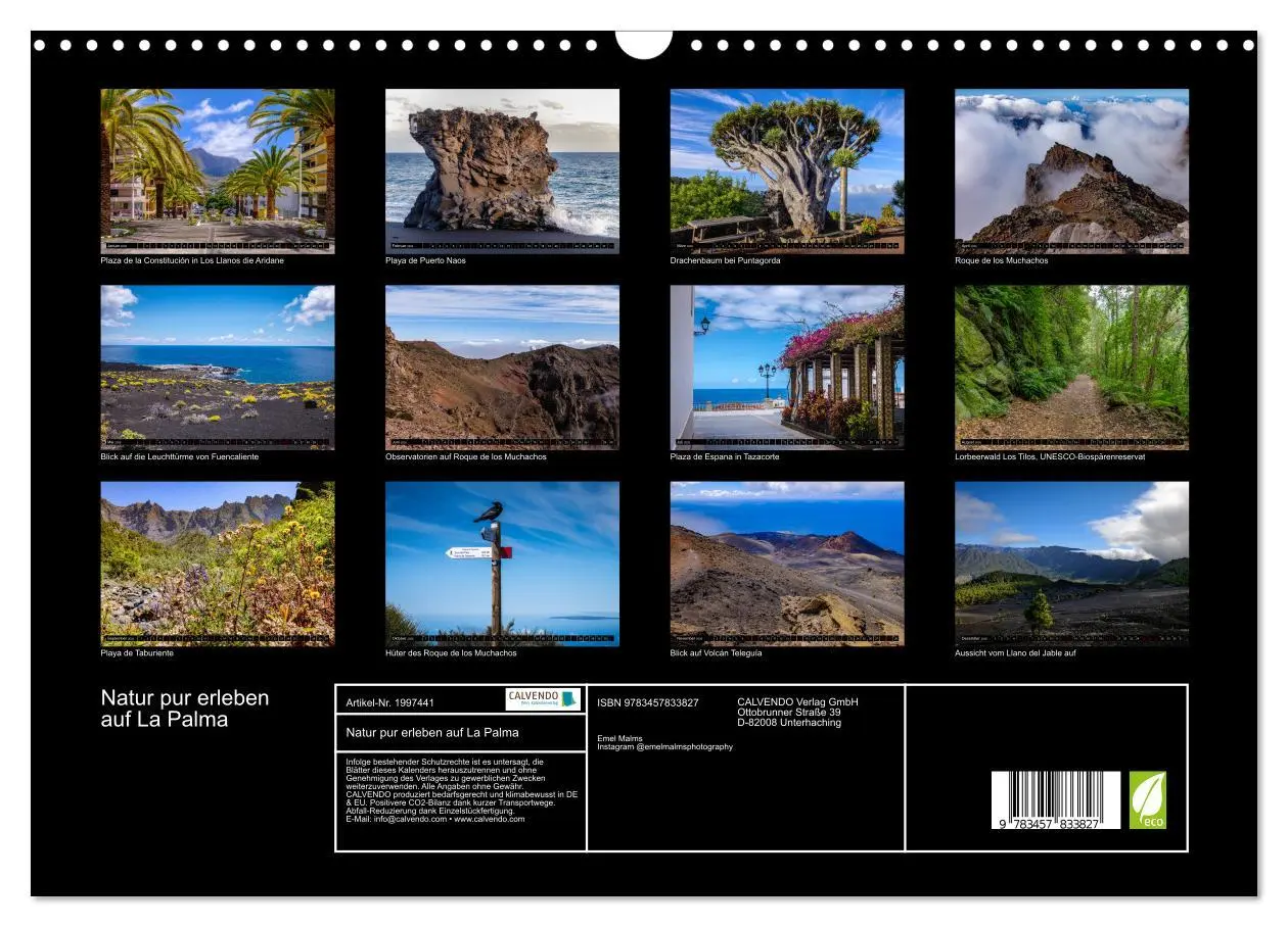 Bild: 9783457833827 | Natur pur erleben auf La Palma (Wandkalender 2026 DIN A3 quer),...