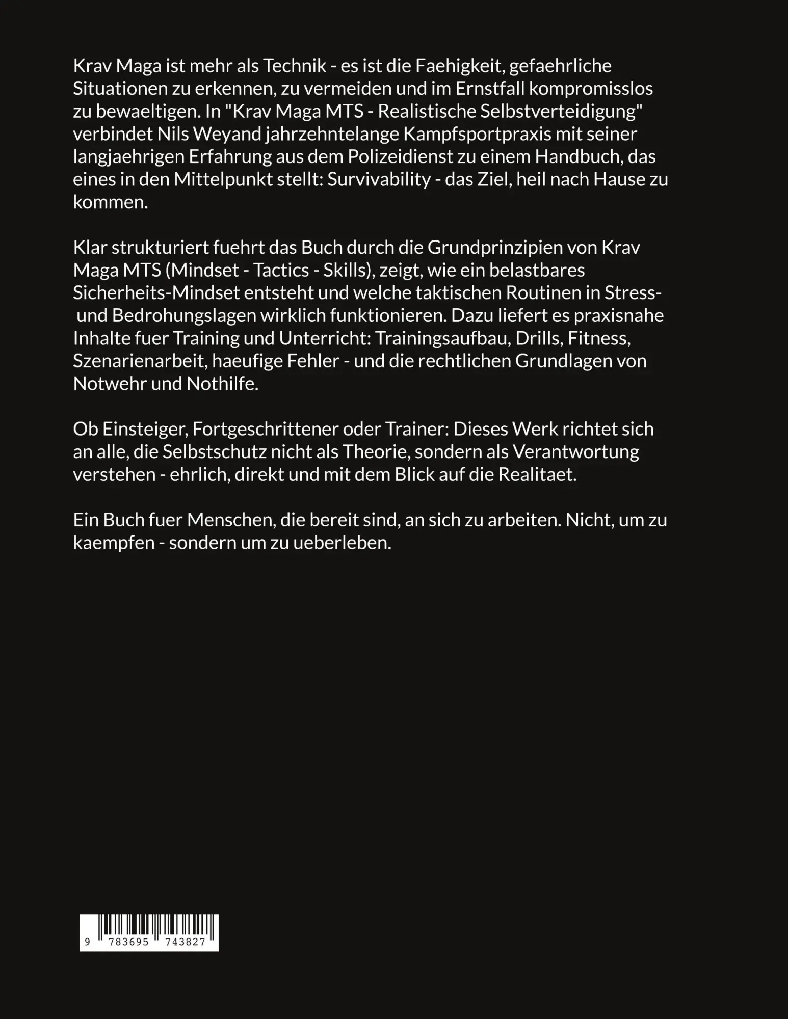Rückseite: 9783695743827 | Krav Maga MTS Realistische Selbstverteidigung | Nils Weyand | Buch