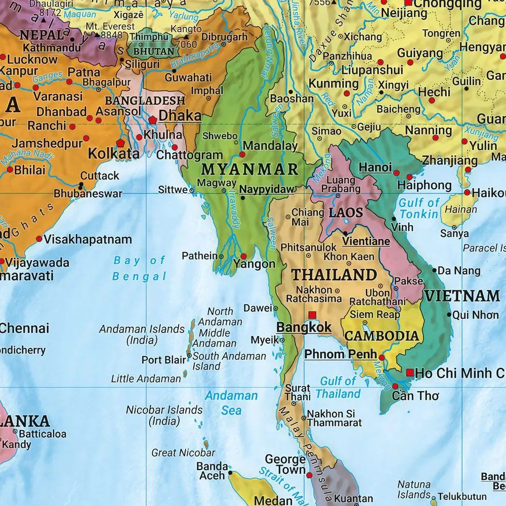 Bild: 9783707923827 | freytag &amp; berndt Poster World map XXL, english 1:15 Mio. | Berndt