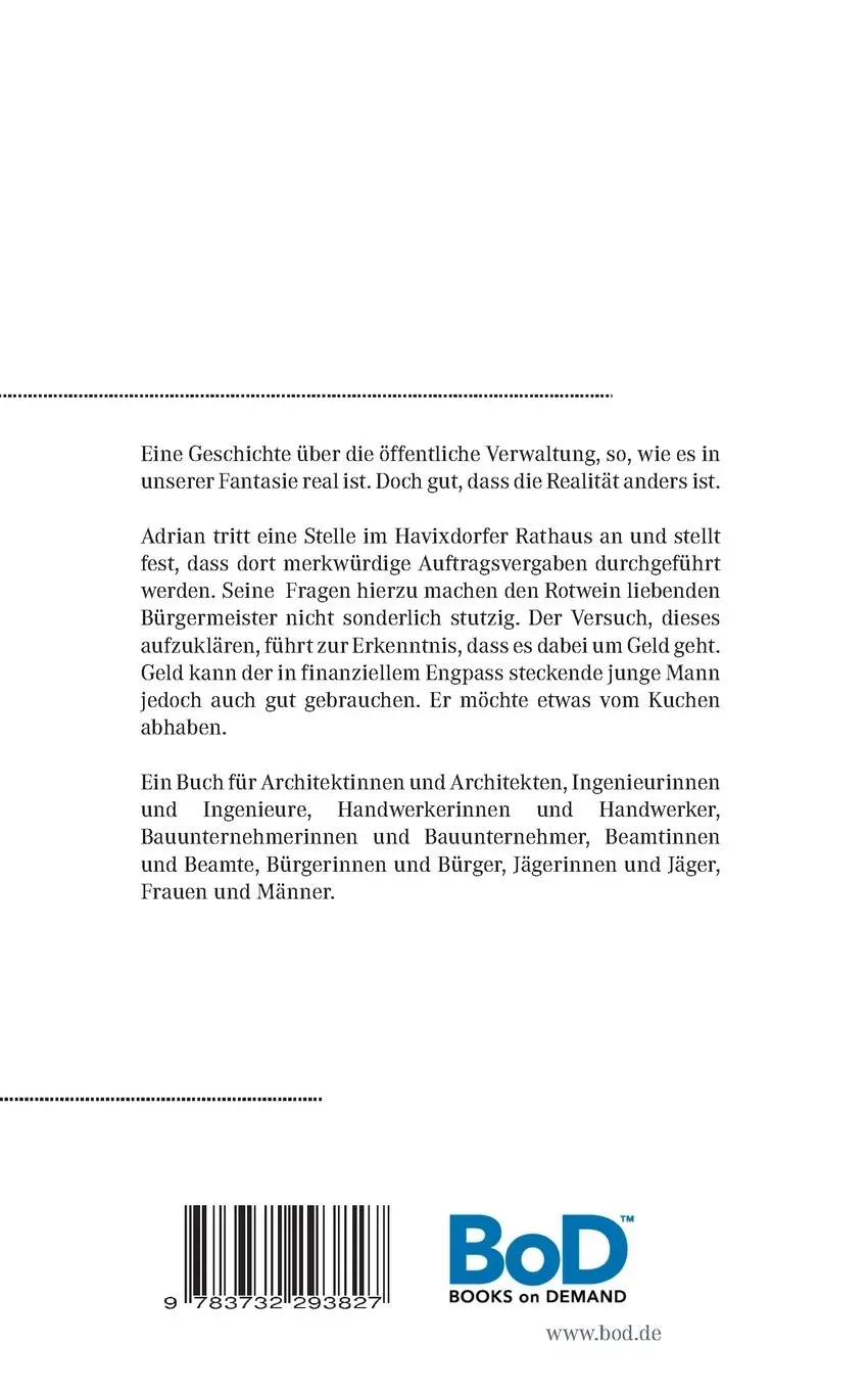 Rückseite: 9783732293827 | Der Havixdorf-Komplott | Ein Vergabekrimi | Andreas Belke | Buch