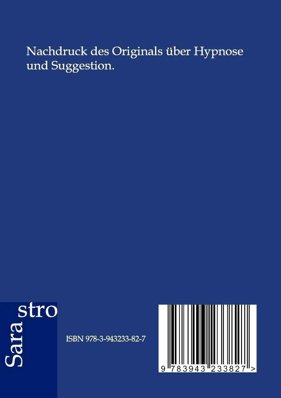 Rückseite: 9783943233827 | Die geheimen Mächte der Hypnose und der Suggestion | Evans Gordon