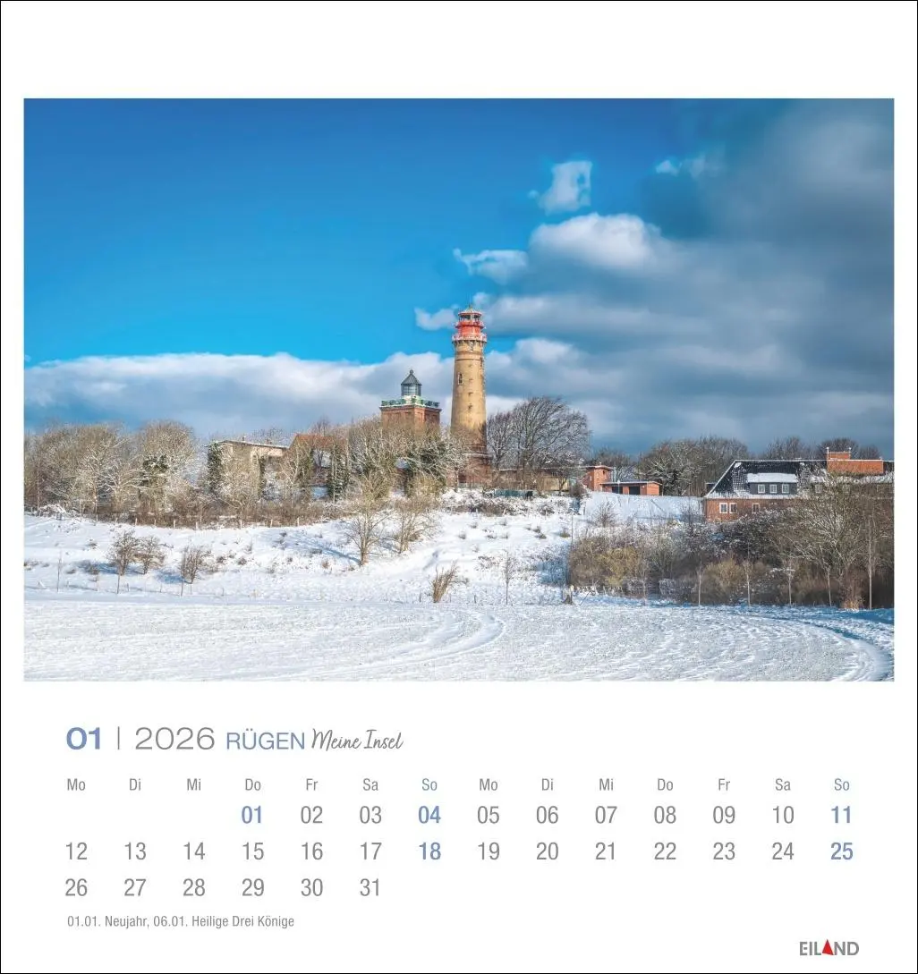 Bild: 9783964023827 | Rügen Postkartenkalender 2026 - Meine Insel | Eiland | Kalender | 2026
