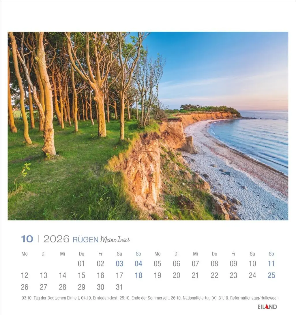 Bild: 9783964023827 | Rügen Postkartenkalender 2026 - Meine Insel | Eiland | Kalender | 2026