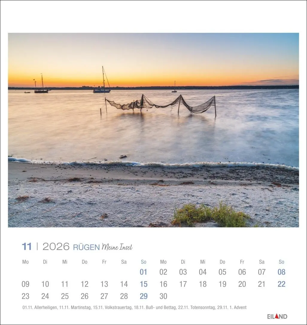 Bild: 9783964023827 | Rügen Postkartenkalender 2026 - Meine Insel | Eiland | Kalender | 2026