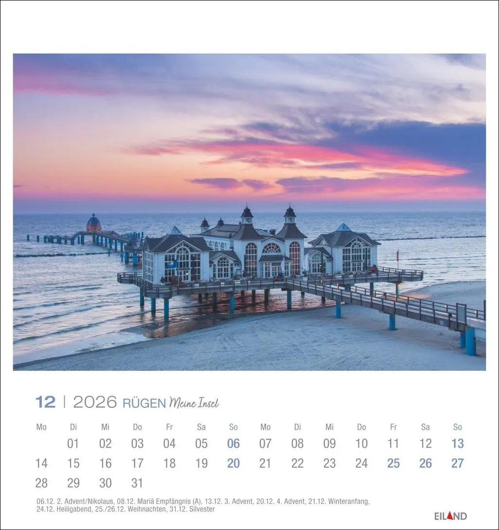 Bild: 9783964023827 | Rügen Postkartenkalender 2026 - Meine Insel | Eiland | Kalender | 2026