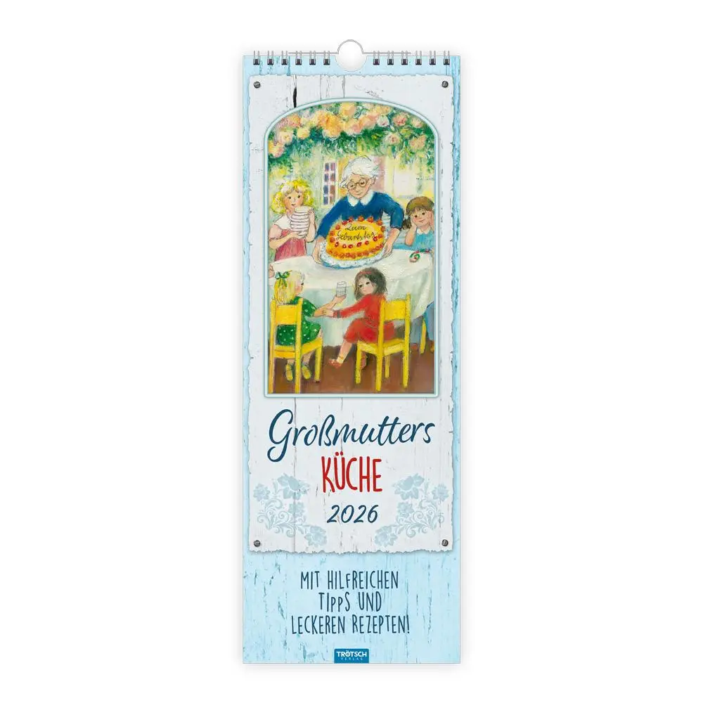 Cover: 9783988023827 | Trötsch Maxi-Streifenkalender Großmutters Küche 2026 | Wandkalender