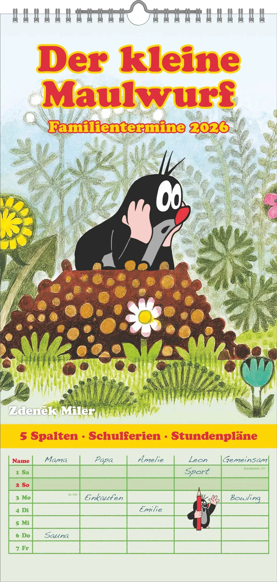 Cover: 4069095003927 | N NEUMANNVERLAGE - Der kleine Maulwurf 2026 Familienplaner,...