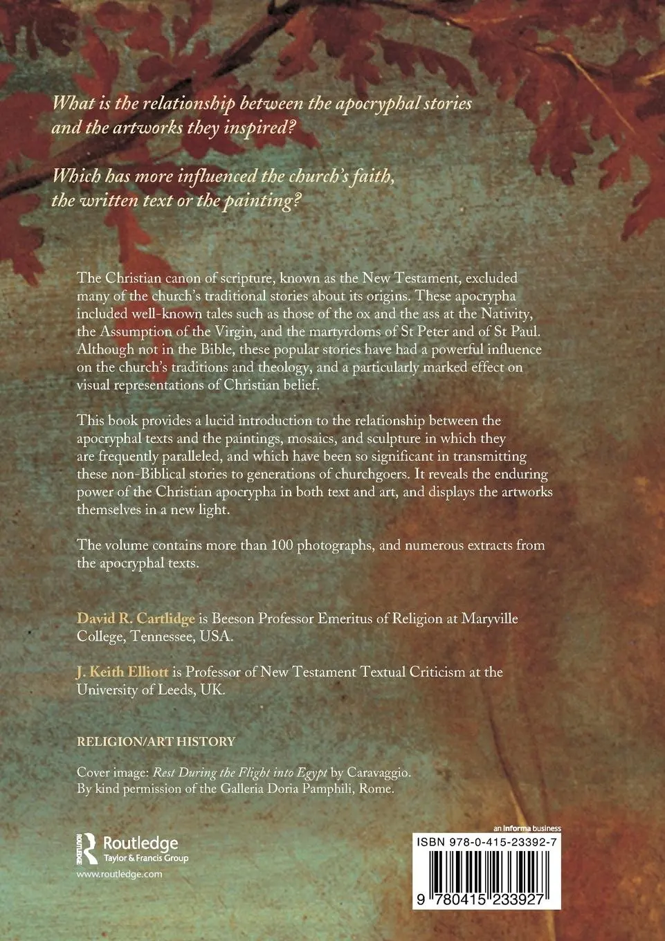 Rückseite: 9780415233927 | Art and the Christian Apocrypha | David R. Cartlidge (u. a.) | Buch