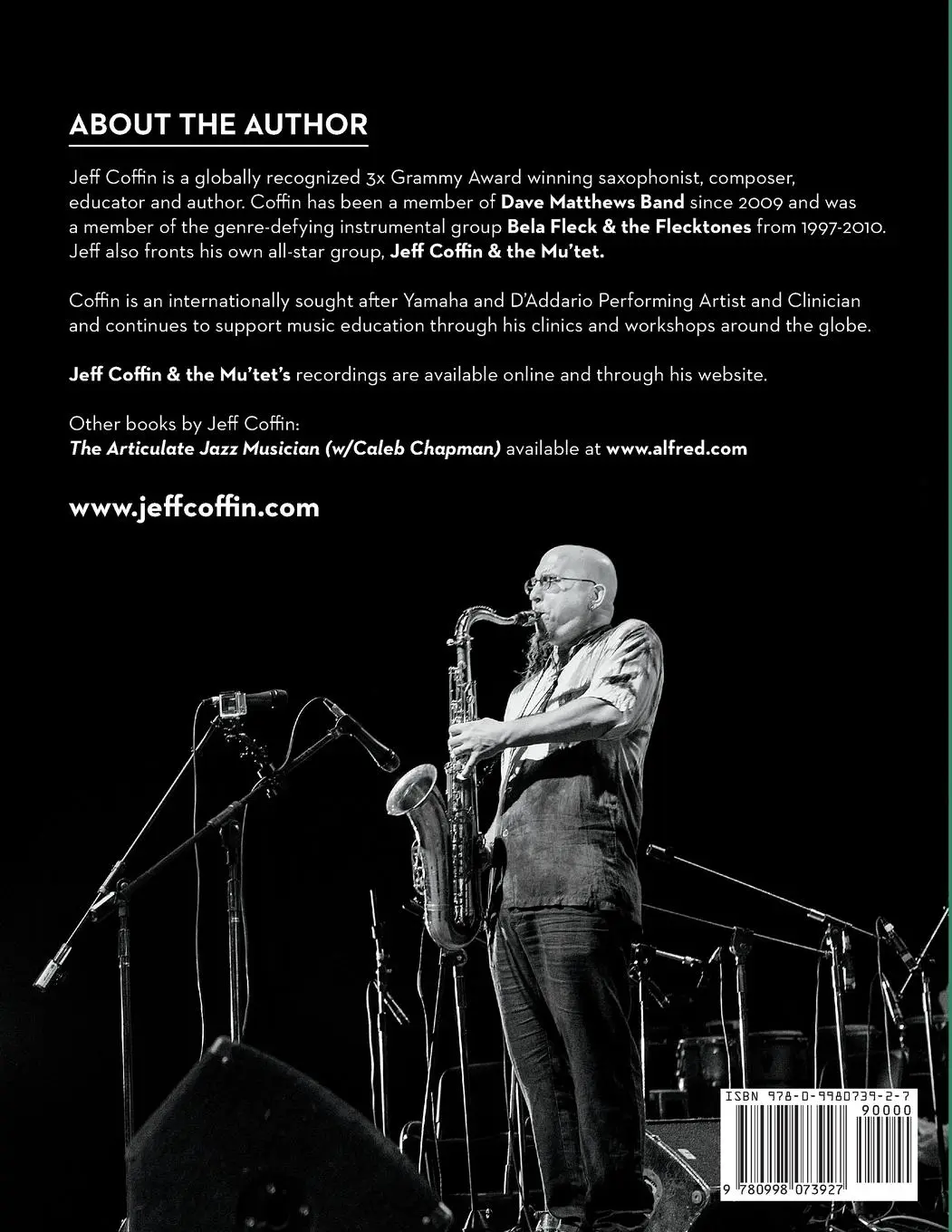 Rückseite: 9780998073927 | The Saxophone Book | Book 3 | Jeff Coffin | Taschenbuch | Englisch