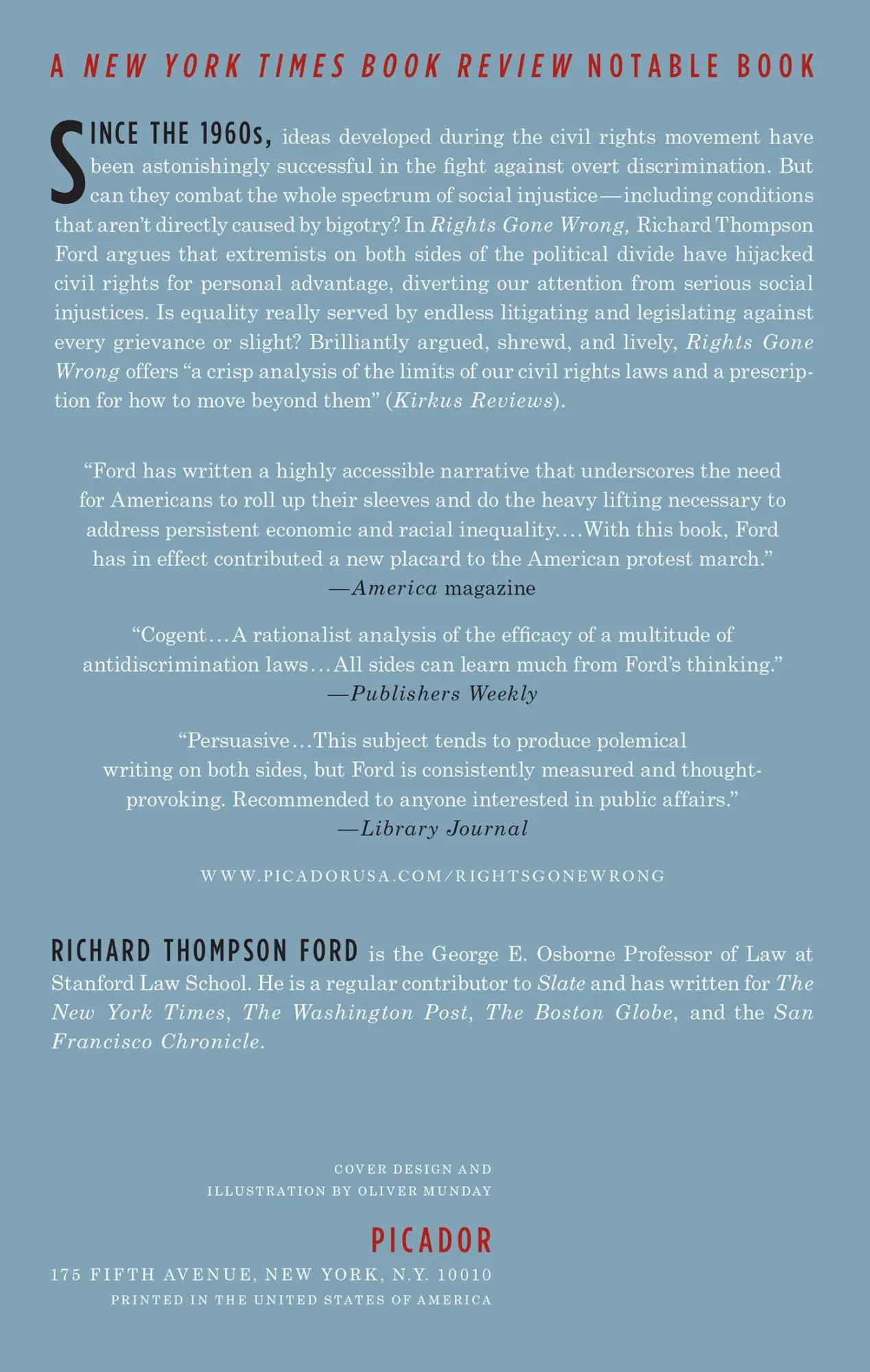 Rückseite: 9781250013927 | Rights Gone Wrong | How Law Corrupts the Struggle for Equality | Ford