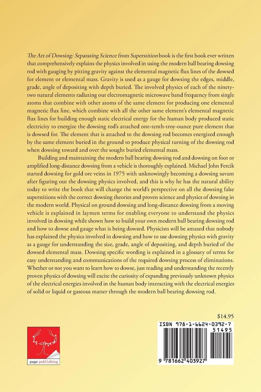 Rückseite: 9781662403927 | The Art of Dowsing | Michael Fercik | Taschenbuch | Englisch | 2020