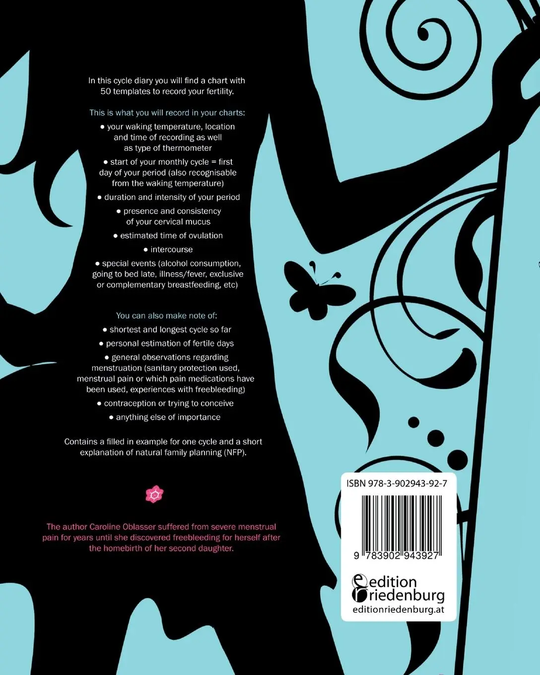 Rückseite: 9783902943927 | My Time of the Month - Cycle Chart | Caroline Oblasser | Taschenbuch