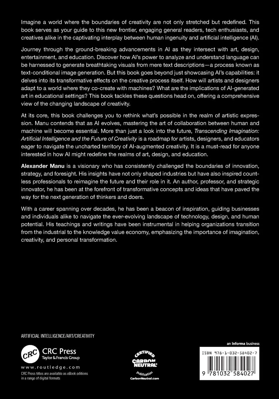 Rückseite: 9781032584027 | Transcending Imagination | Alexander Manu | Taschenbuch | Englisch