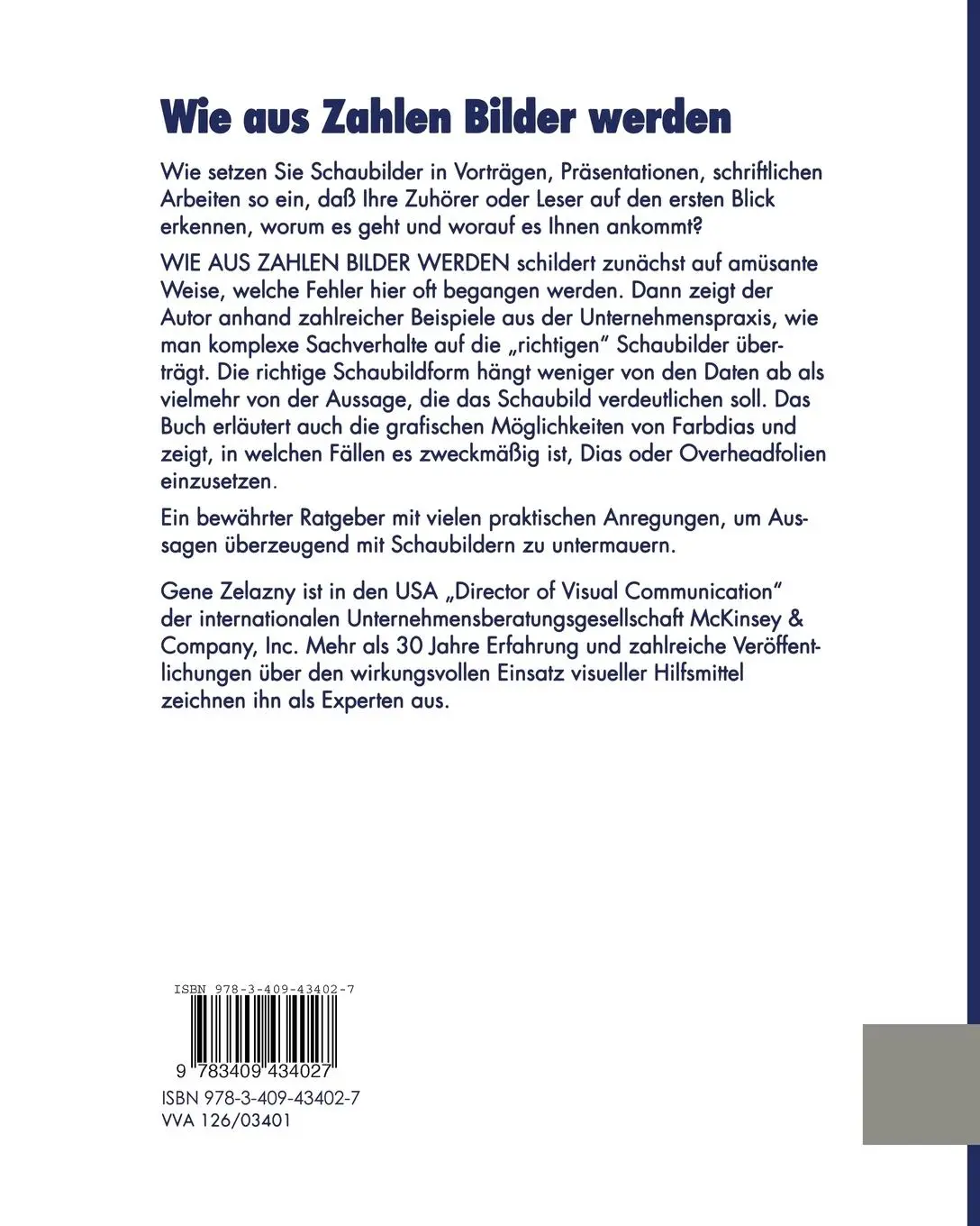 Rückseite: 9783409434027 | Wie aus Zahlen Bilder werden | Gene Zelazny | Taschenbuch | Deutsch