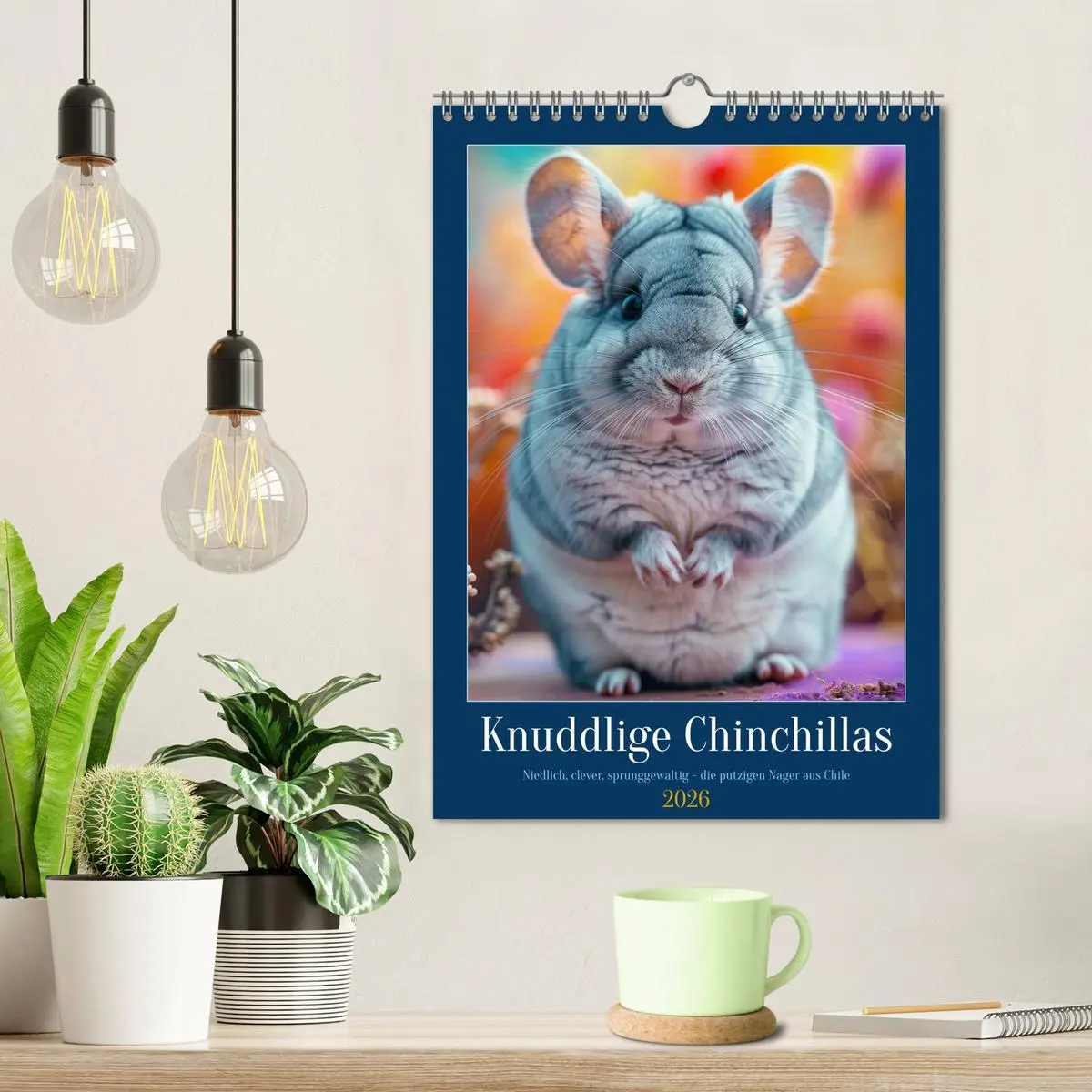 Bild: 9783457264027 | Knuddlige Chinchillas (Wandkalender 2026 DIN A4 hoch), CALVENDO...