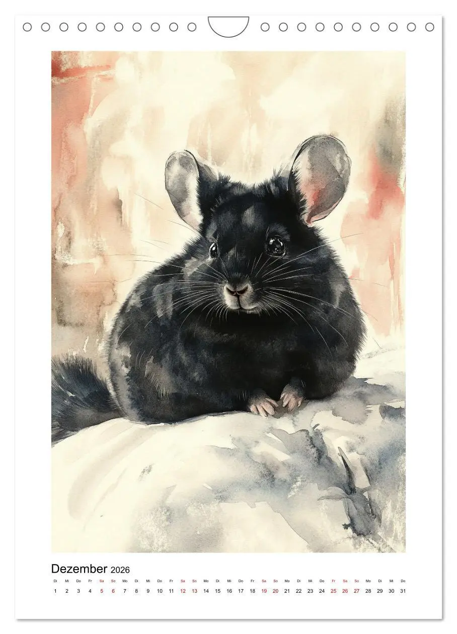 Bild: 9783457264027 | Knuddlige Chinchillas (Wandkalender 2026 DIN A4 hoch), CALVENDO...