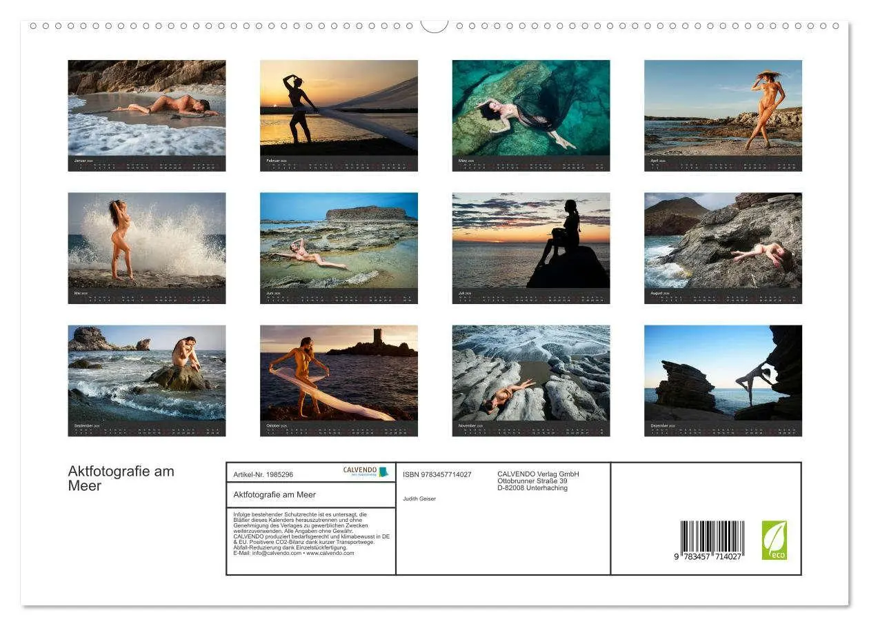 Bild: 9783457714027 | Aktfotografie am Meer (hochwertiger Premium Wandkalender 2026 DIN...