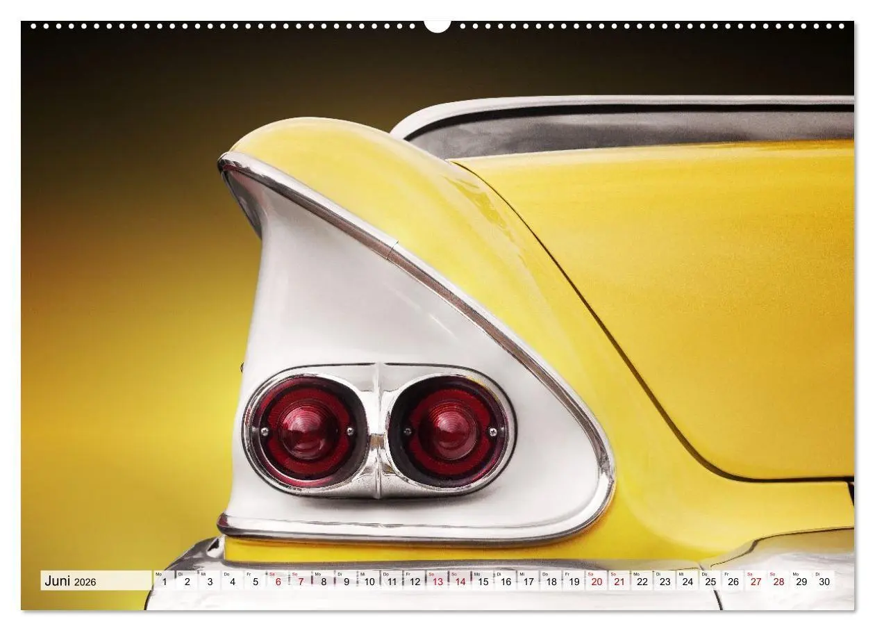 Bild: 9783516664027 | US Klassiker Farbenfrohe Heckansichten (Wandkalender 2026 DIN A2...