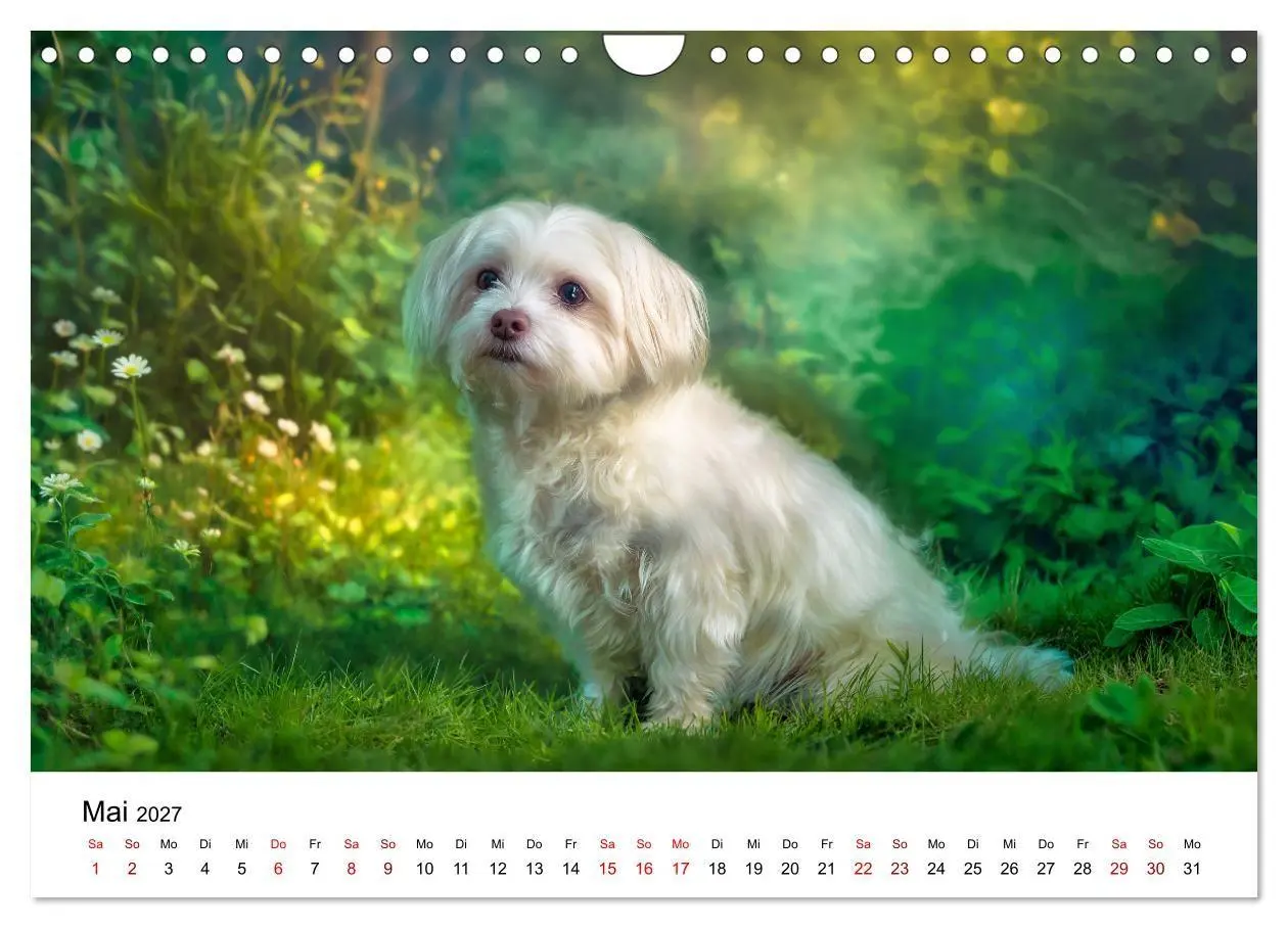 Bild: 9783516804027 | Kleine weiße Wunder - ein Jahr mit Maltesern (Wandkalender 2027 DIN...