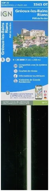 Cover: 9782758554127 | 3343OT Greoux-les-Bains | (Land-)Karte | Französisch | 2023