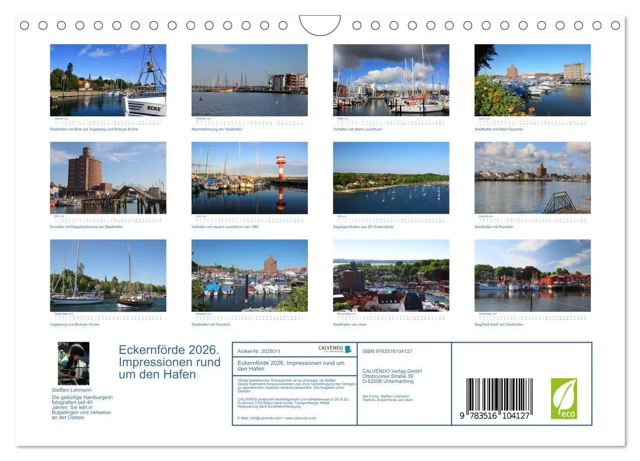 Bild: 9783516104127 | Eckernförde 2026. Impressionen rund um den Hafen (Wandkalender 2026...