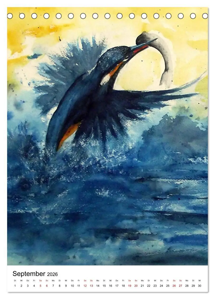 Bild: 9783516414127 | Tiere in Aquarell 2026 - von Ruth Trinczek (Tischkalender 2026 DIN...