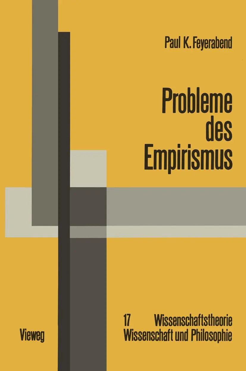 Cover: 9783528084127 | Probleme des Empirismus | Paul K. Feyerabend | Taschenbuch | xiv
