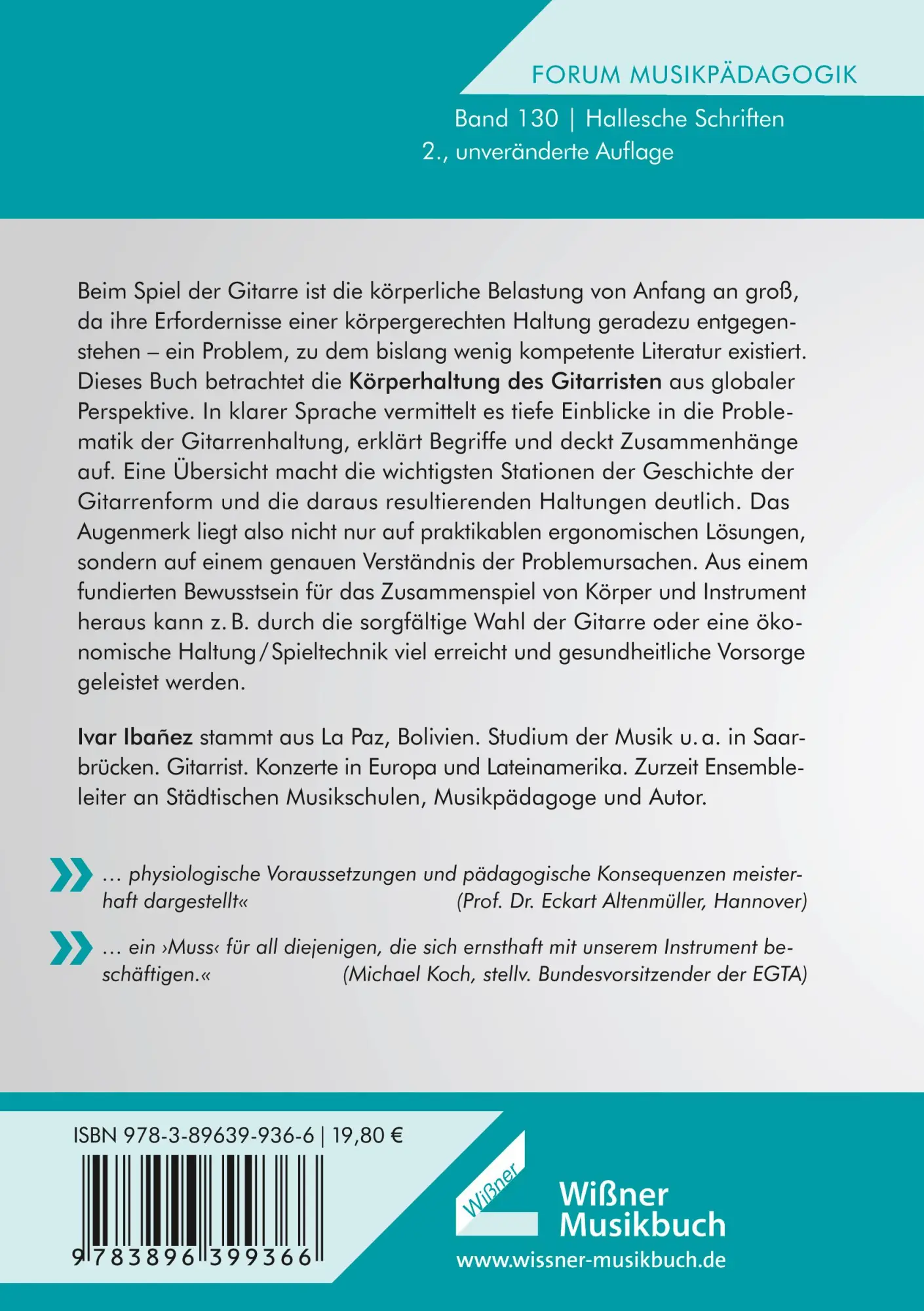 Rückseite: 9783990944127 | Klassische Gitarre und körpergerechte Haltung? | Ivar Ibañez | Buch