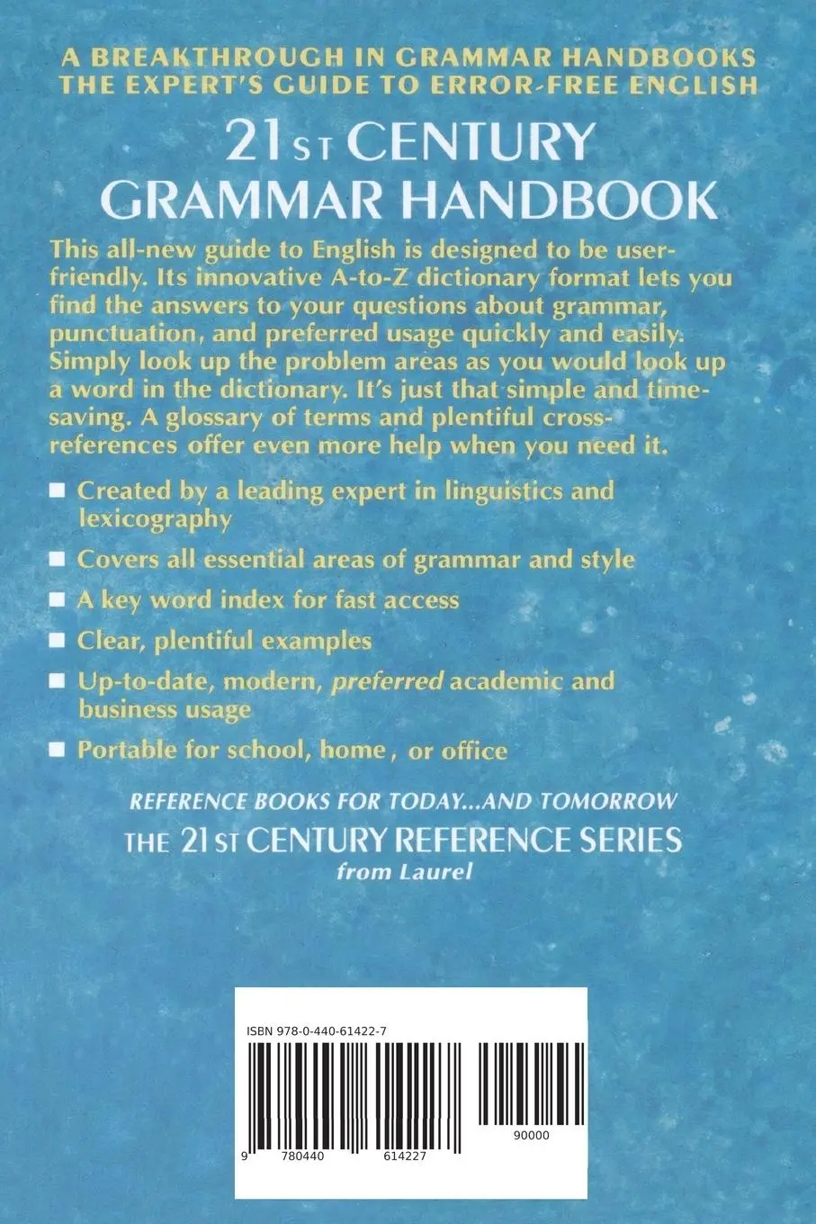 Rückseite: 9780440614227 | 21st Century Grammar Handbook | Barbara Ann Kipfer | Taschenbuch