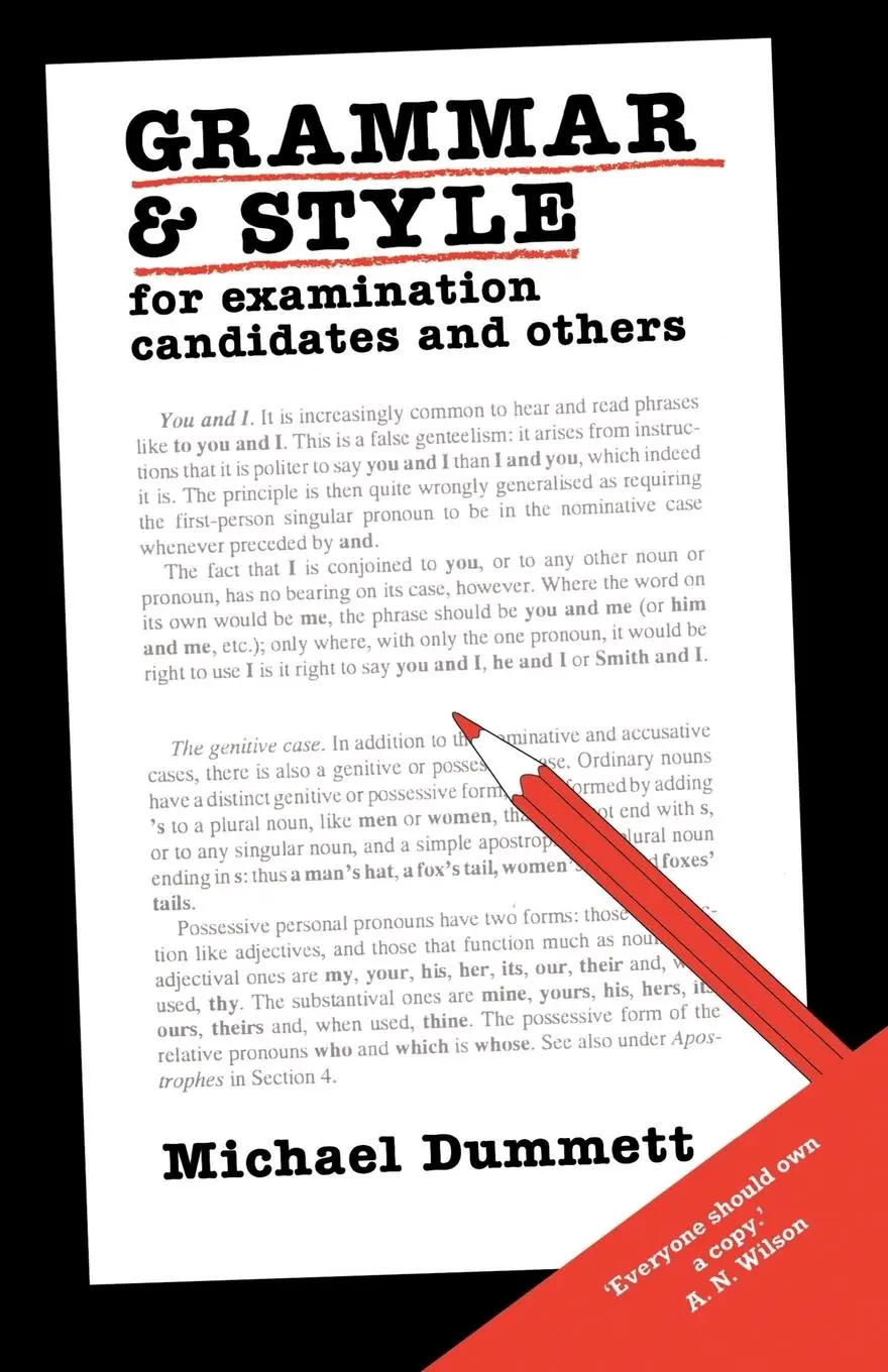 Cover: 9780715624227 | Grammar and Style | For Examination Candidates and Others | Dummett