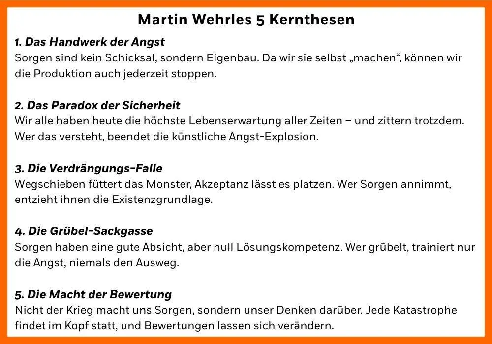 Bild: 9783442394227 | Wer wärst du ohne deine Sorgen? | Martin Wehrle | Taschenbuch | 384 S.