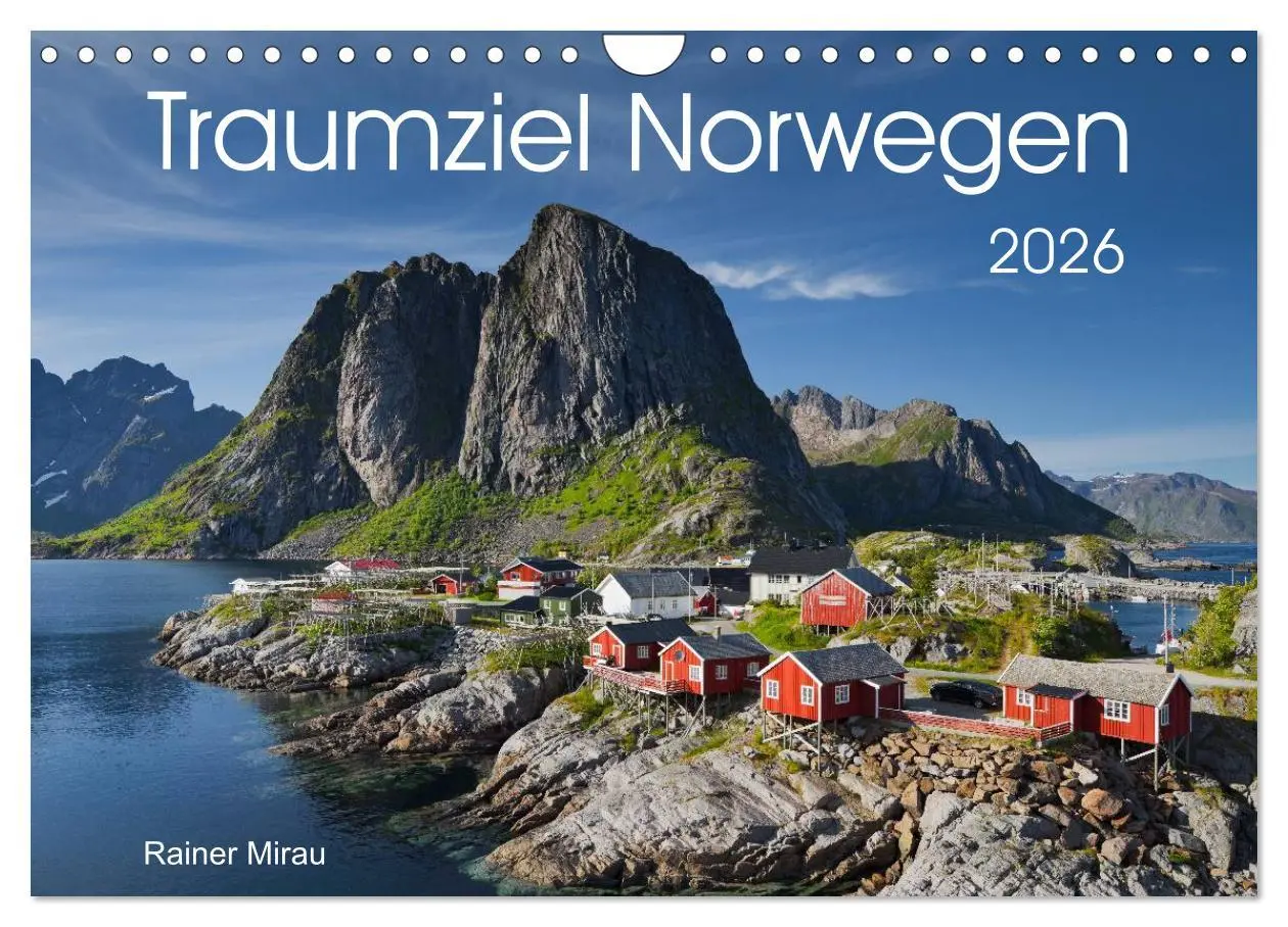 Cover: 9783516024227 | Traumziel Norwegen 2026 (Wandkalender 2026 DIN A4 quer), CALVENDO...